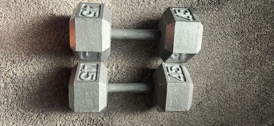Set of 45lb Dumbells