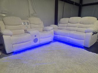 Brand New Byers Market Ultra Plush Corduroy Sofa/Ls Sets with Bluetooth, Speakers and More!! $1150 