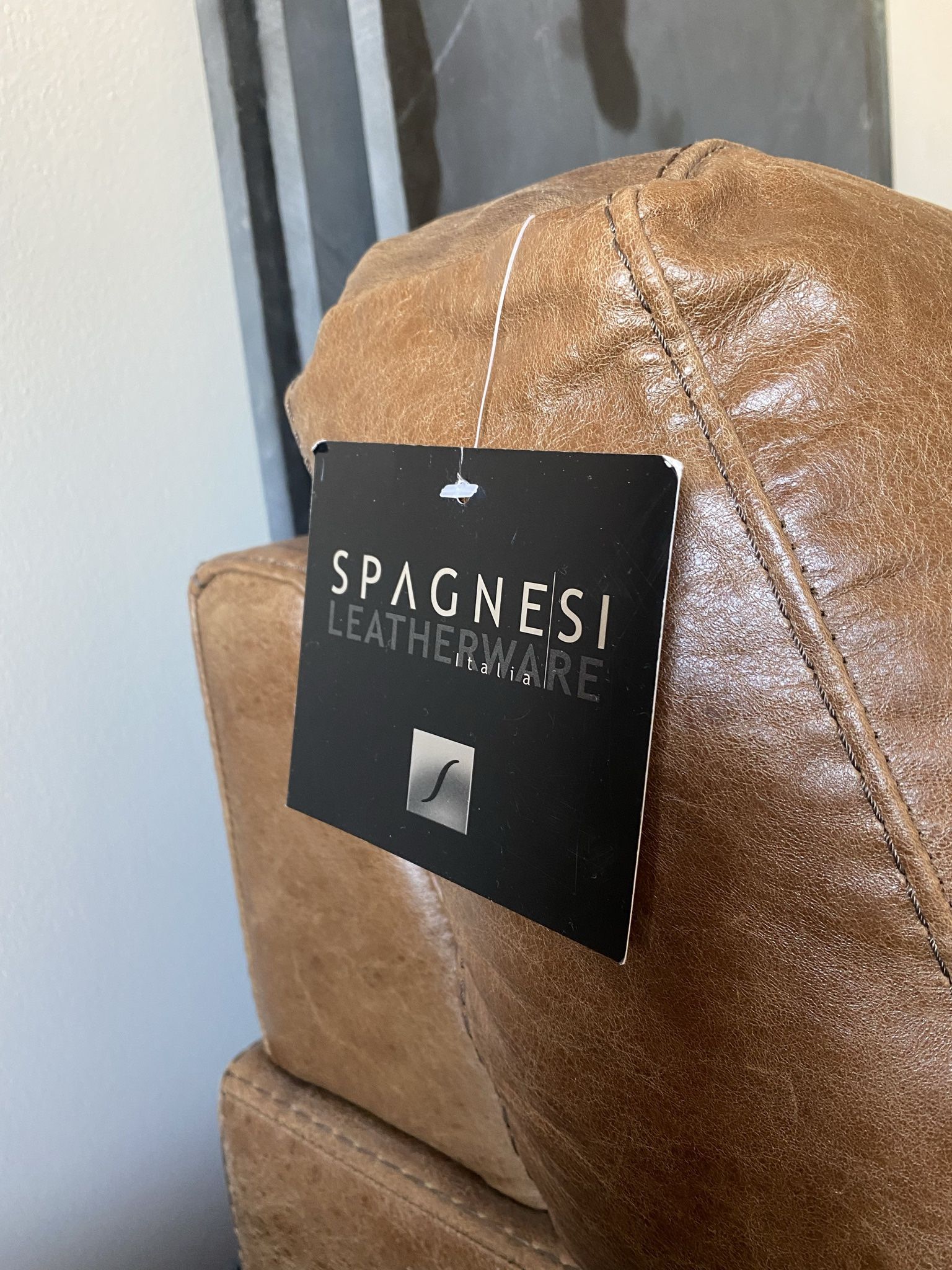 Spagnesi store leather sectional