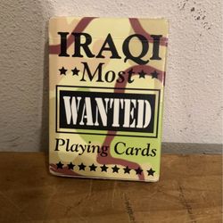 IRAQI MOST WANTED PLAYING CARDS