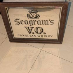 Seagrams V.O Mirror Picture 23x 20