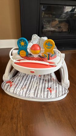 Fisher-price baby floor seat with interactive toys