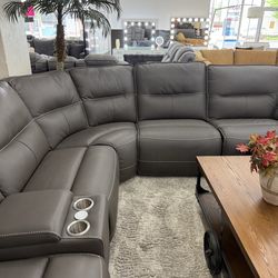 Leather Reclining Couch/Sectional - Same Day Delivery - No Credit Needed - Other Colors Available