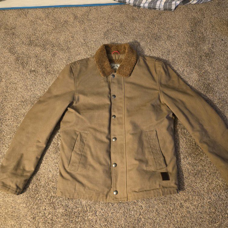Iron And Resin Sherpa Wax Jacket Large