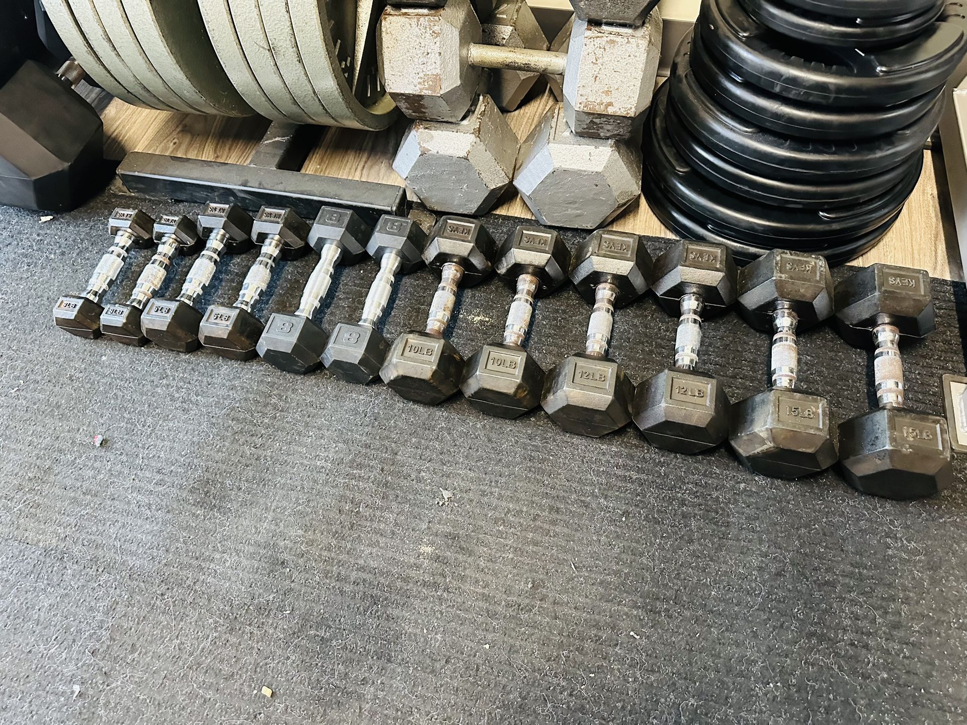 Dumbbells - Weights - Rubber Dumbbells - Workout