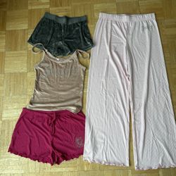 Juicy, 2 shorts, 1 tank top, 1 pair of long bottoms 