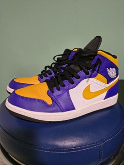 Jordan 1 Mid Lakers