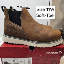 Wolverine Soft Toe Work Boots Size 11w