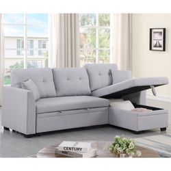 Light Gray Sofa Bed L Sectional Couch 🛋️ Brand New In Box 📦 