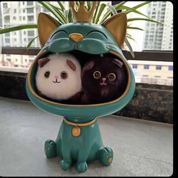 Wagging Tail Cute Cat Toy Plush Doll Key Rings Door And Bag Pendant Cartoon Animal Cat Fashion Girls Keychain Chains Women Gift