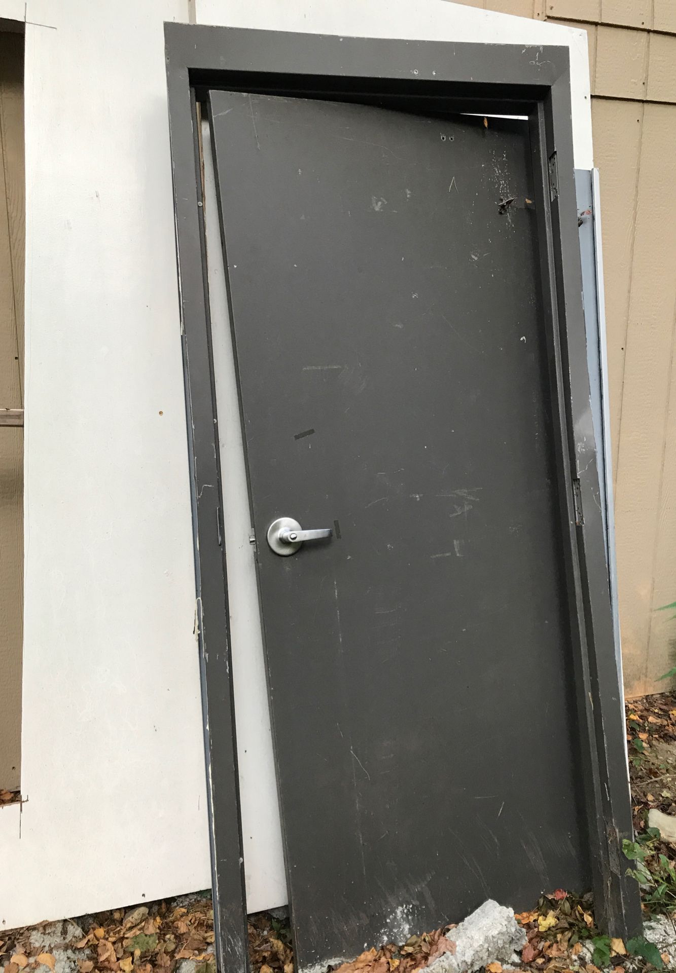 Steel door and frame