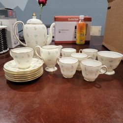 Wedgewood S123 Coffee Bone China Vintage Set - 15 Piece Set 