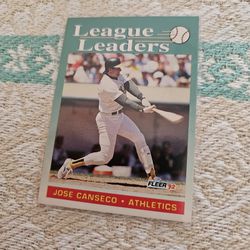 Jose Canseco 1(contact info removed) Fleer Baseball Cards 