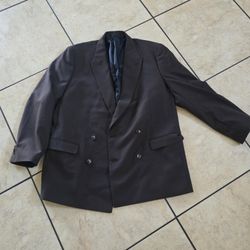 Mens XL Chocolate Brown Coat Blazer Sport Jacket 