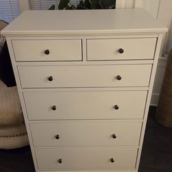 Ikea Idanas 6 Drawer White Dresser