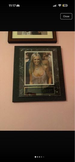 Britney Spears Signed Photo Plaque