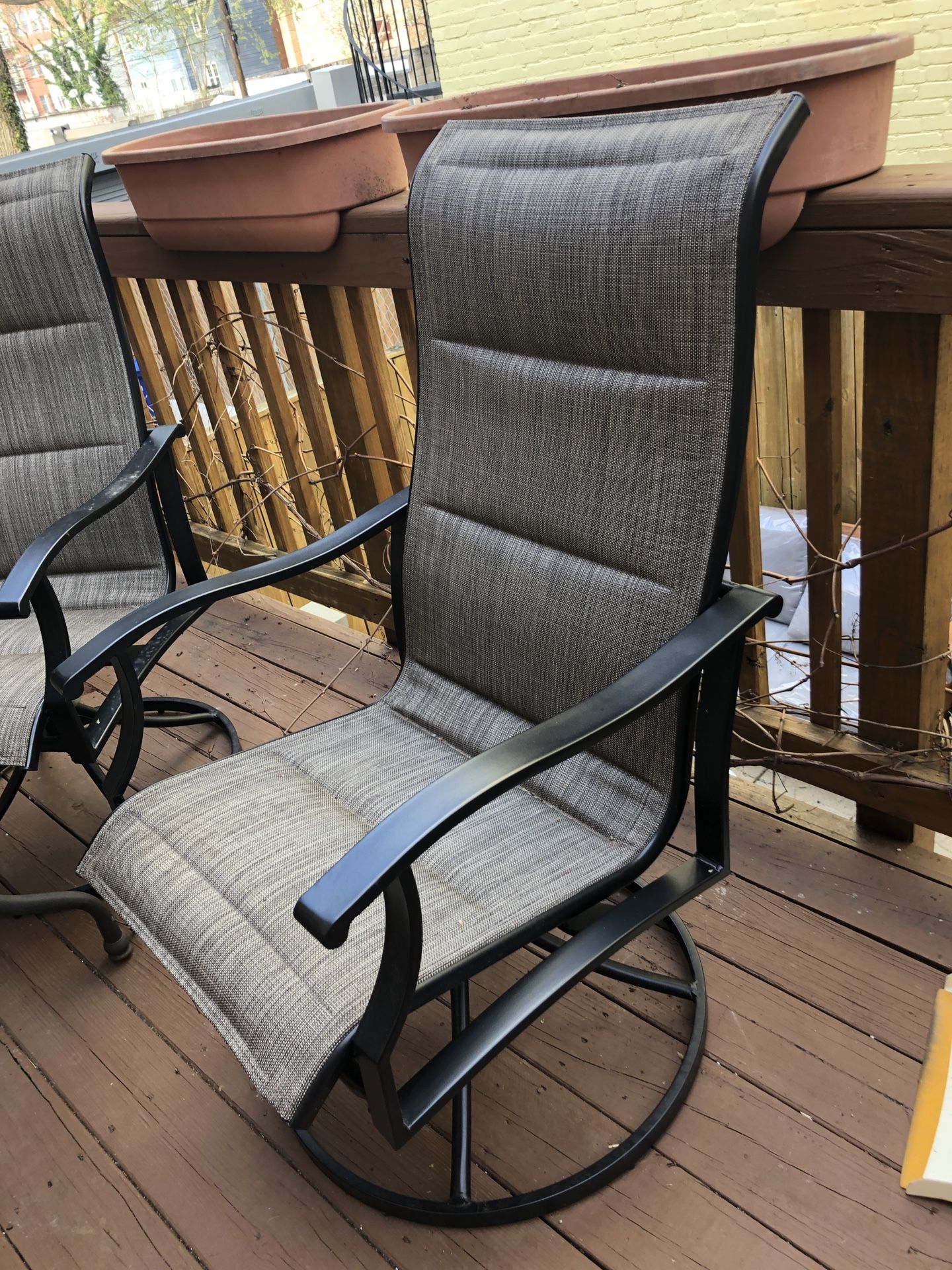 Tall outdoor swivel rocking chairs new