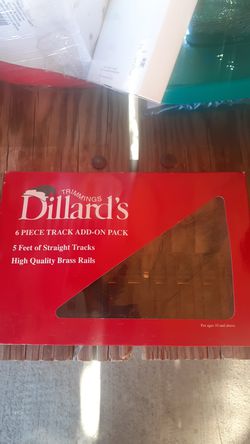 Dillards 6 piece track add on pack 5 ft of straight track