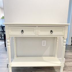 White Console Hallway Table