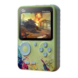 New! G5 Game Box 3” Retro Handheld Game Console, 500 Built-In Games, TV Out