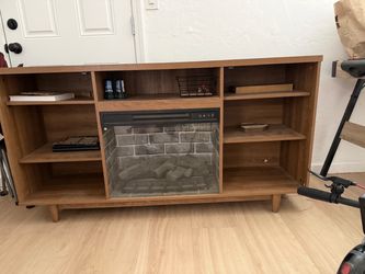 Entertainment center w/ fireplace
