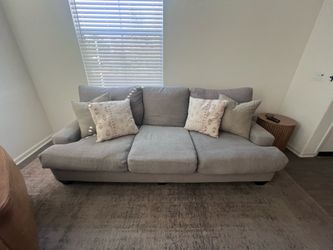 Living Spaces Grey Couch