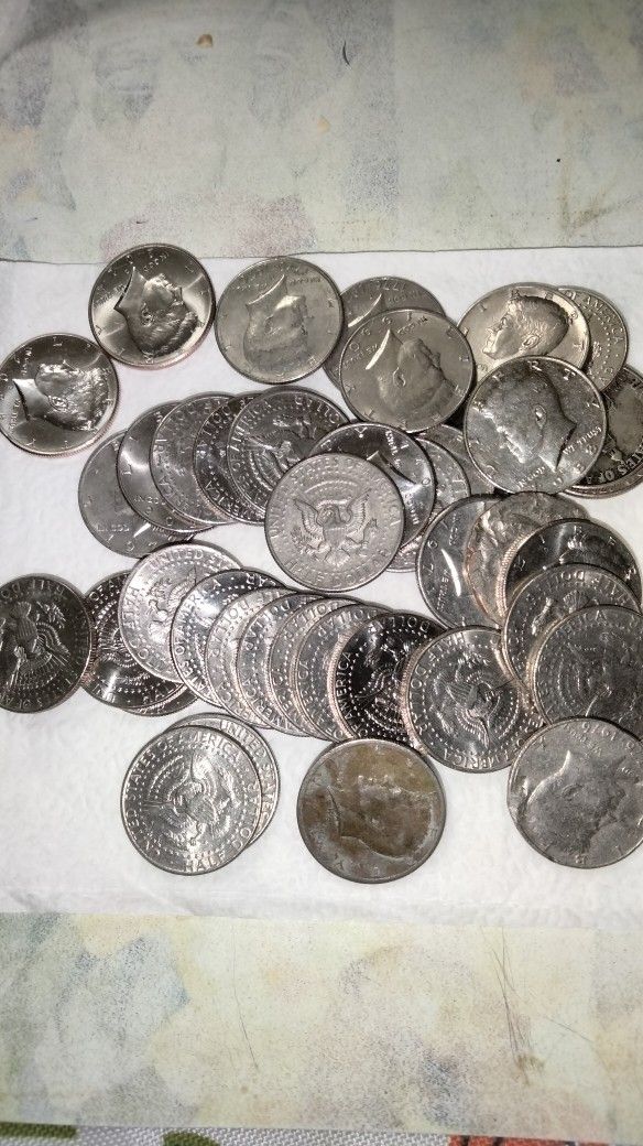Lot of Forty (40) JFK Half Dollars, Assorted Dates and Conditions -- NOT Silver!!!! PLEASE READ DESCRIPTION!!!