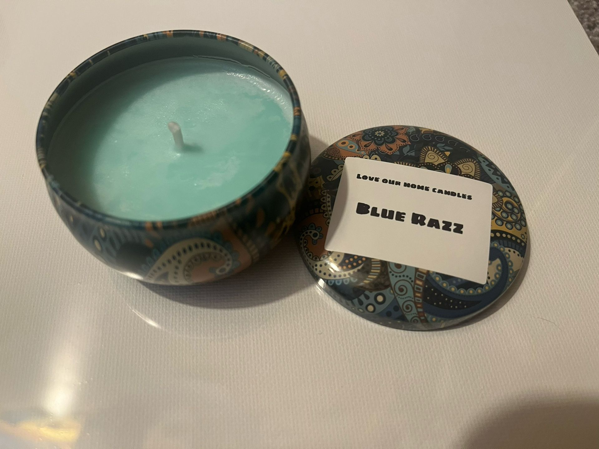 Love Our Home Candles- Blue Razz