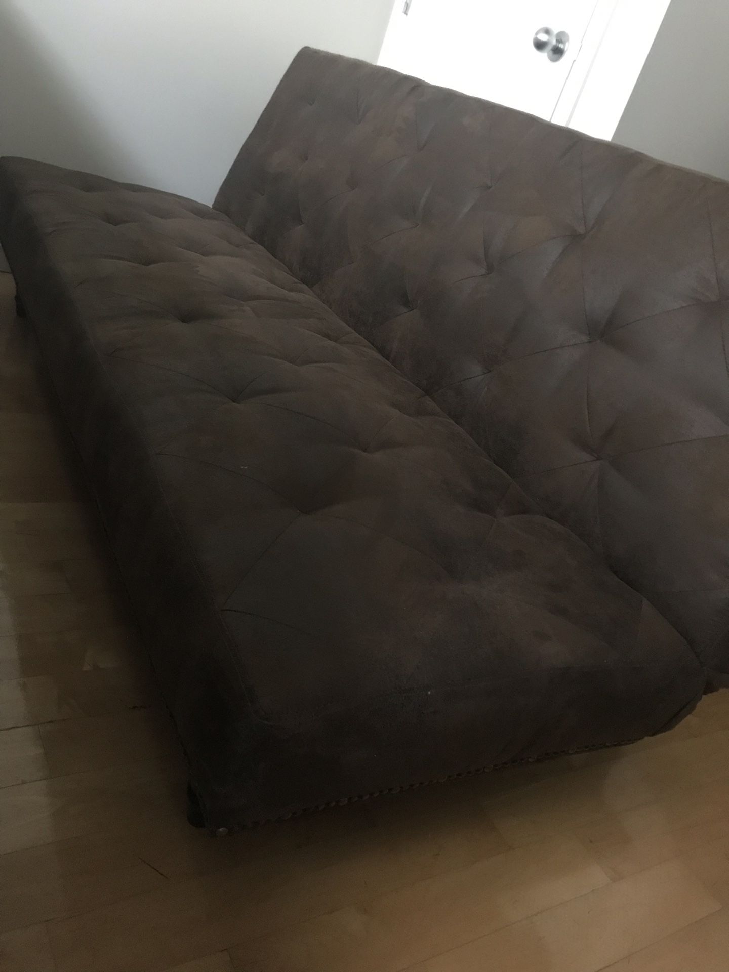 Dark brown sofa