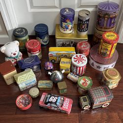 Vintage Decorative Tin Cans Lot $20 for All