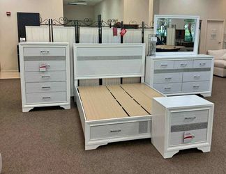 New 4pc bedroom set in box buy now pay later $39 down no credit needed