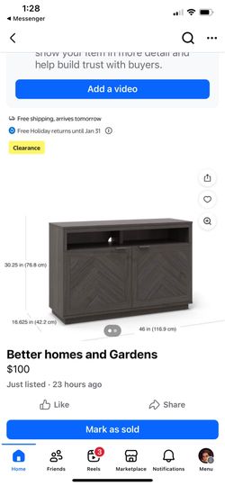 Better Homes And Gardens Grey Console Table 