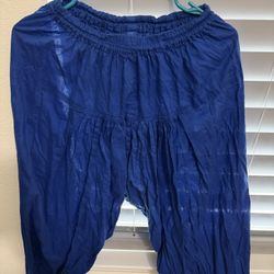 Women M Size Blue Lown Belt Style Shalwar B