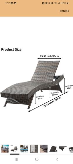 Outdoor bed, one set (original $410 for 2 sets) comes with cushion