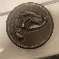 Old Metal Storage Tin 