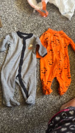 Pumpkin pjs 3 months