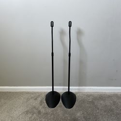 2 Adjustable Metal Speaker Stands