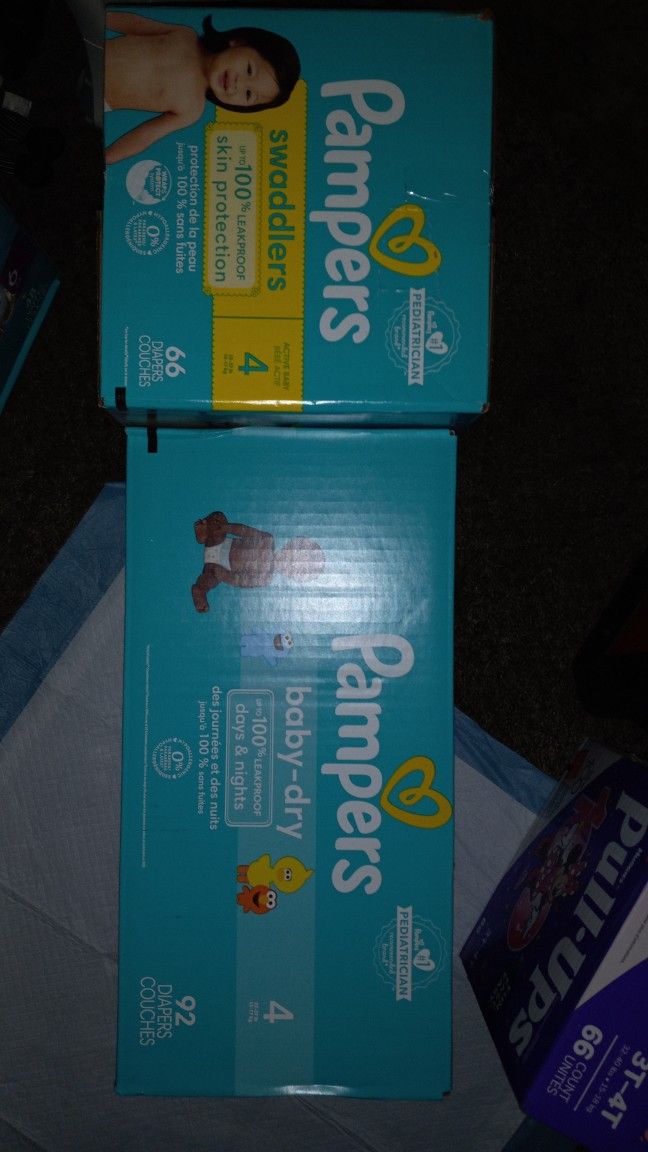 Pampers Swaddlers, Pampers Baby Dry, Size 4