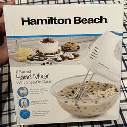 Hamilton Beach 6-Speed Hand Mixer with Snap-On Case
