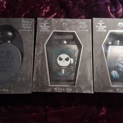 Set Of 3 Nightmare Before Christmas Perfume And Cologne 