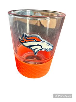 Denver Broncos whiskey cup.