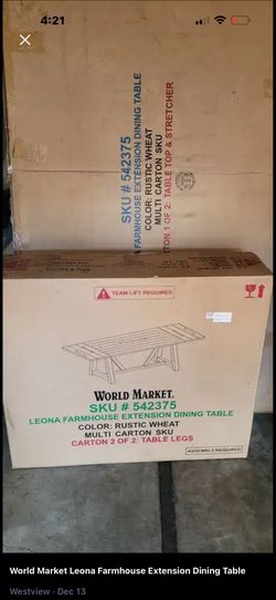 Leona Wood Dining Table World Market