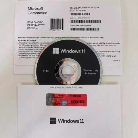 Windows 11 Professional OEM DVD Full Package
