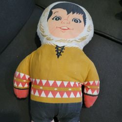 Eskimo Pie Boy Doll Vintage 1964 Ice Cream Advertising Plush Toy 15"  Eskimo Pie Company Mail Away