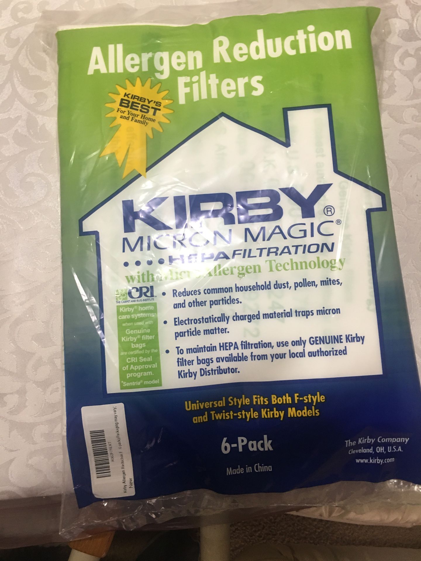 Kirby micron magic hepa filters 6 pack