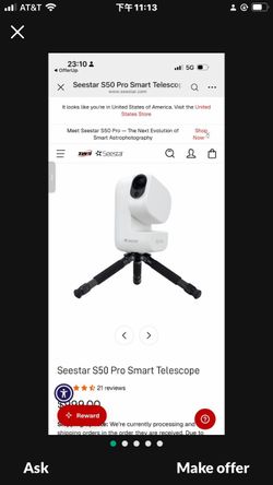 Seestar S50 Pro Smart Telescope