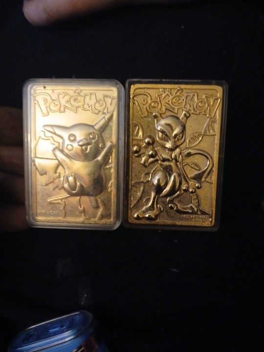 23k Gold Plated Pokémon Cards