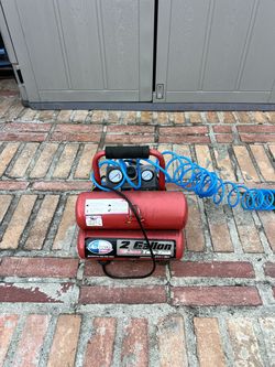 All-Power 2 Gallon Air Compressor – Twin Tank + Air Hose