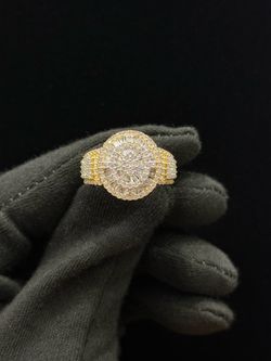💎 10K Gold Natural Diamond Cluster Ring  – 1.50 CT Natural Diamonds 💎