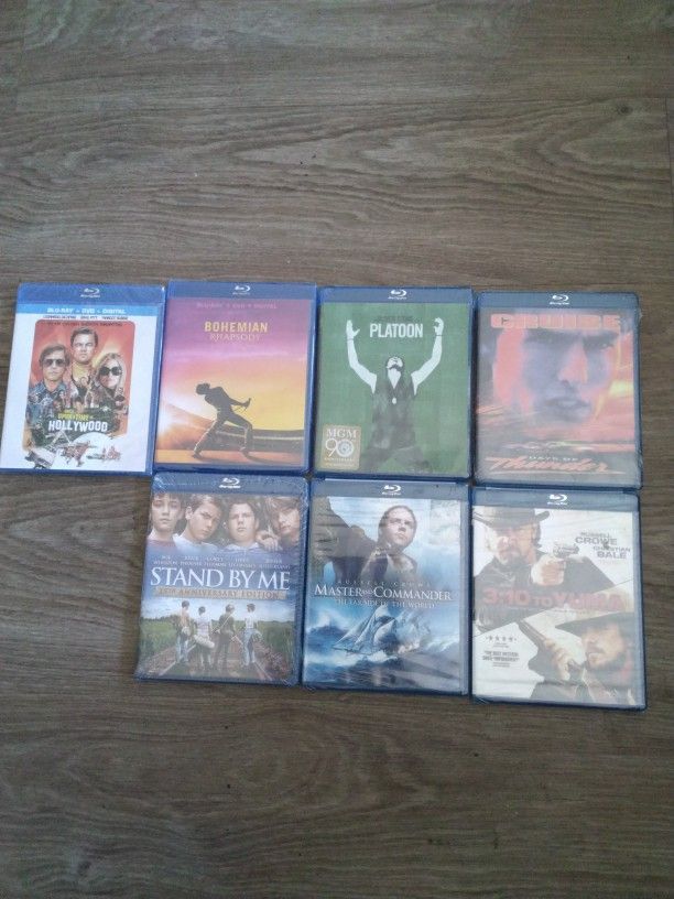 Unopened Brand New BluRay Movies